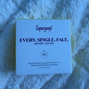 Supergoop! Every. Single. Face. Watery Lotion SPF 50 - Cream brand new
